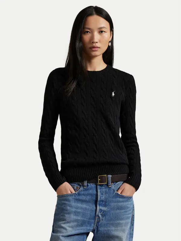 Polo Ralph Lauren Polo Ralph Lauren Džemper 211971865005 Crna Slim Fit