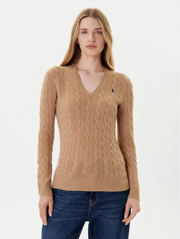 Polo Ralph Lauren Polo Ralph Lauren Džemper 211971866002 Bež Slim Fit