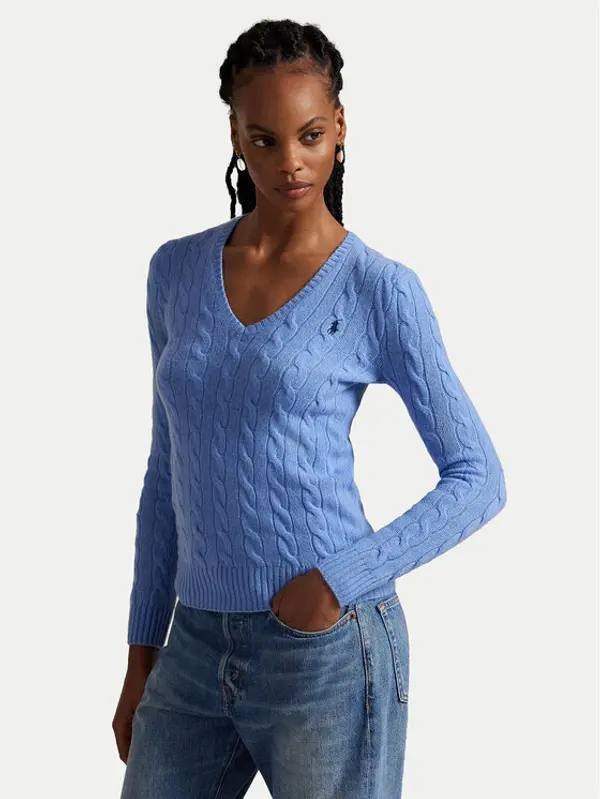Polo Ralph Lauren Polo Ralph Lauren Džemper 211971866004 Plava Slim Fit