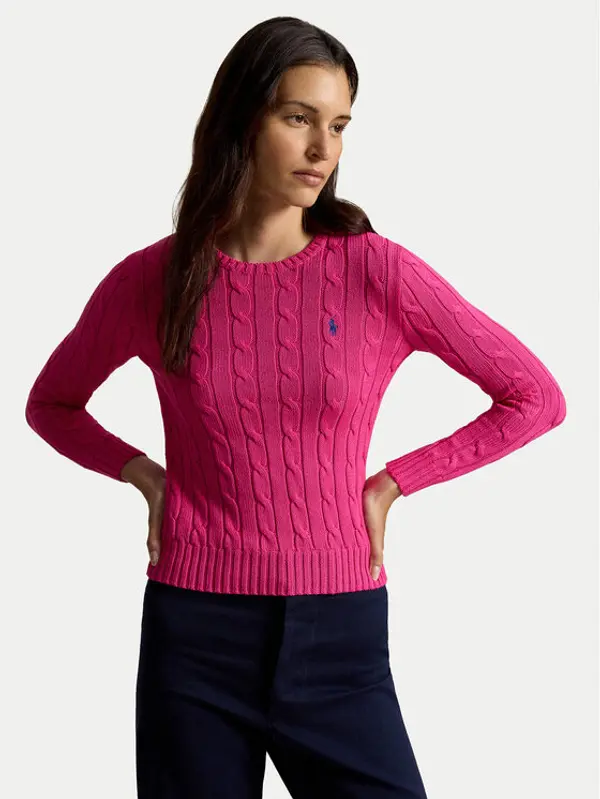 Polo Ralph Lauren Polo Ralph Lauren Džemper 211971869508 Ružičasta Slim Fit