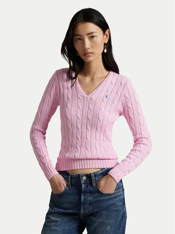 Polo Ralph Lauren Polo Ralph Lauren Džemper 211971870006 Ružičasta Slim Fit