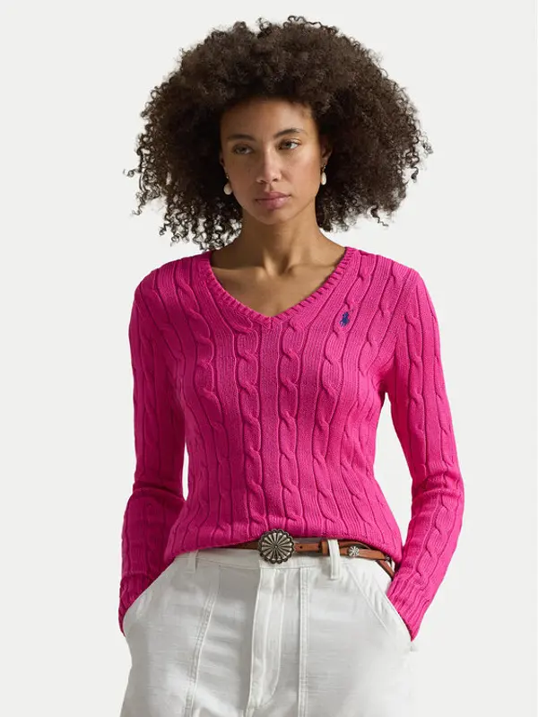 Polo Ralph Lauren Polo Ralph Lauren Džemper 211971870509 Ružičasta Slim Fit
