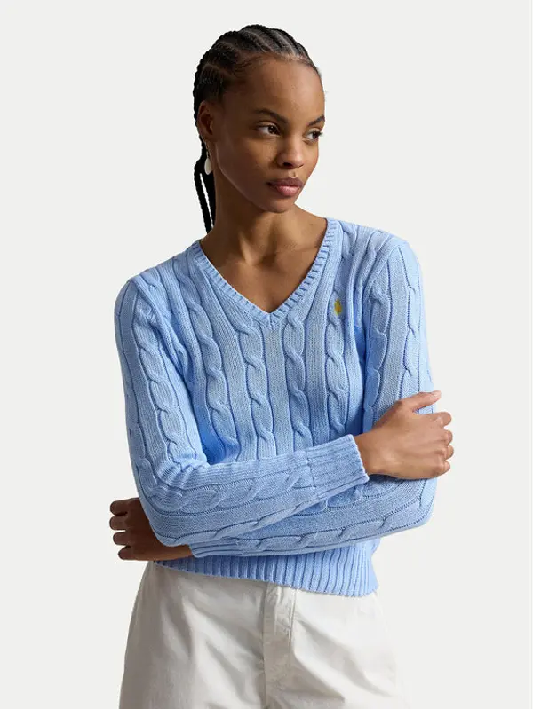 Polo Ralph Lauren Polo Ralph Lauren Džemper 211971870514 Svijetlo plava Slim Fit