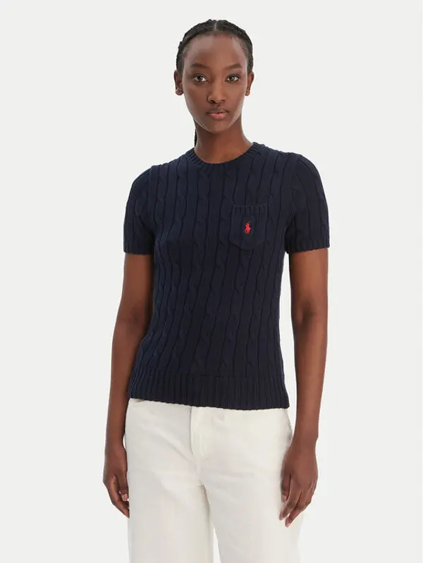 Polo Ralph Lauren Polo Ralph Lauren Džemper 211971873006 Tamnoplava Slim Fit