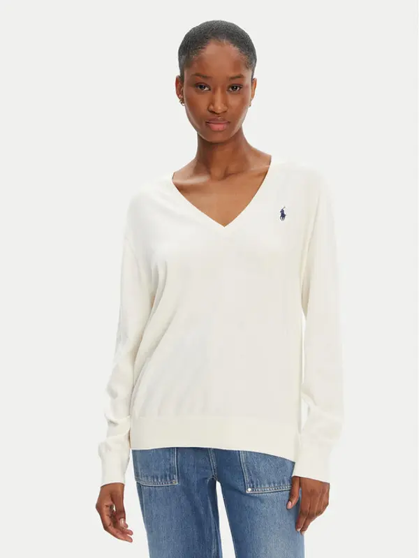Polo Ralph Lauren Polo Ralph Lauren Džemper 211972105002 Écru Straight Fit