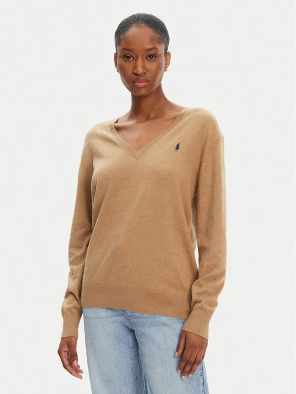Polo Ralph Lauren Polo Ralph Lauren Džemper 211972105003 Bež Straight Fit