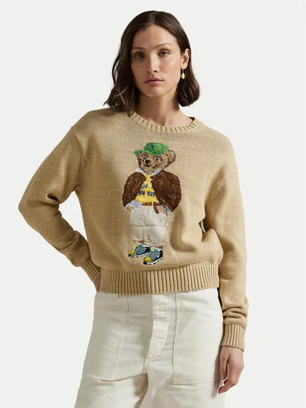 Polo Ralph Lauren Polo Ralph Lauren Džemper 211972121001 Bež Relaxed Fit