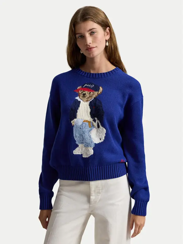 Polo Ralph Lauren Polo Ralph Lauren Džemper 211A96238001 Plava Relaxed Fit