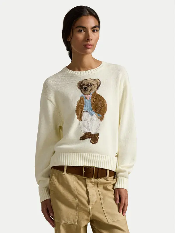 Polo Ralph Lauren Polo Ralph Lauren Džemper 211A96248001 Écru Relaxed Fit
