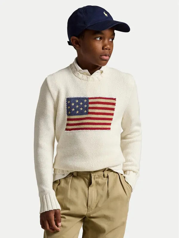 Polo Ralph Lauren Polo Ralph Lauren Džemper 323668285006 Bijela Regular Fit