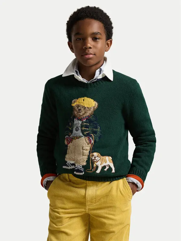 Polo Ralph Lauren Polo Ralph Lauren Džemper 323978393001 Zelena Regular Fit