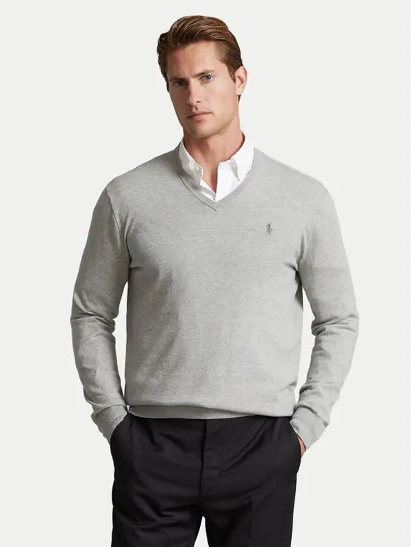 Polo Ralph Lauren Polo Ralph Lauren Džemper 710670789002 Siva Slim Fit