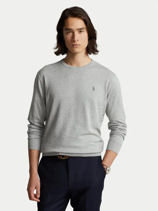 Polo Ralph Lauren Polo Ralph Lauren Džemper 710684957003 Siva Slim Fit