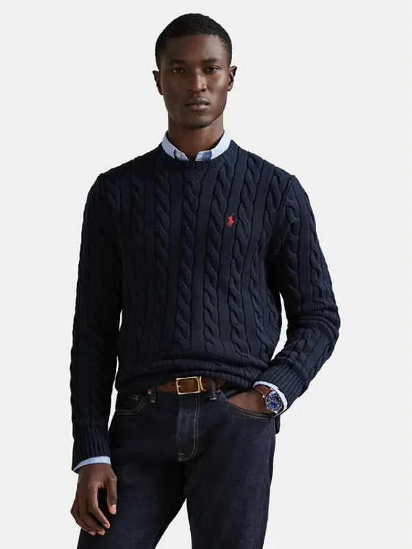 Polo Ralph Lauren Polo Ralph Lauren Džemper 710775885001 Tamnoplava Regular Fit