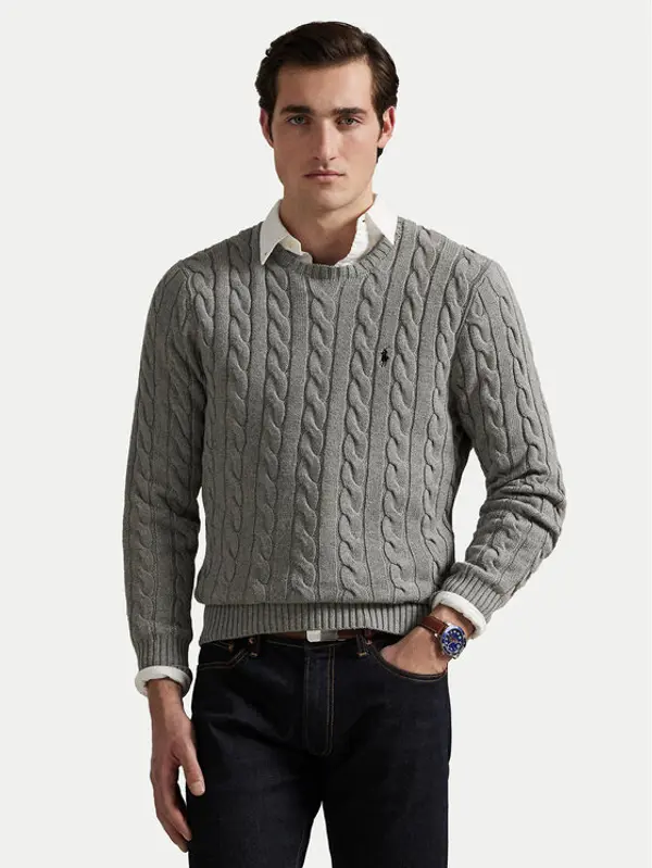 Polo Ralph Lauren Polo Ralph Lauren Džemper 710775885013 Siva Regular Fit