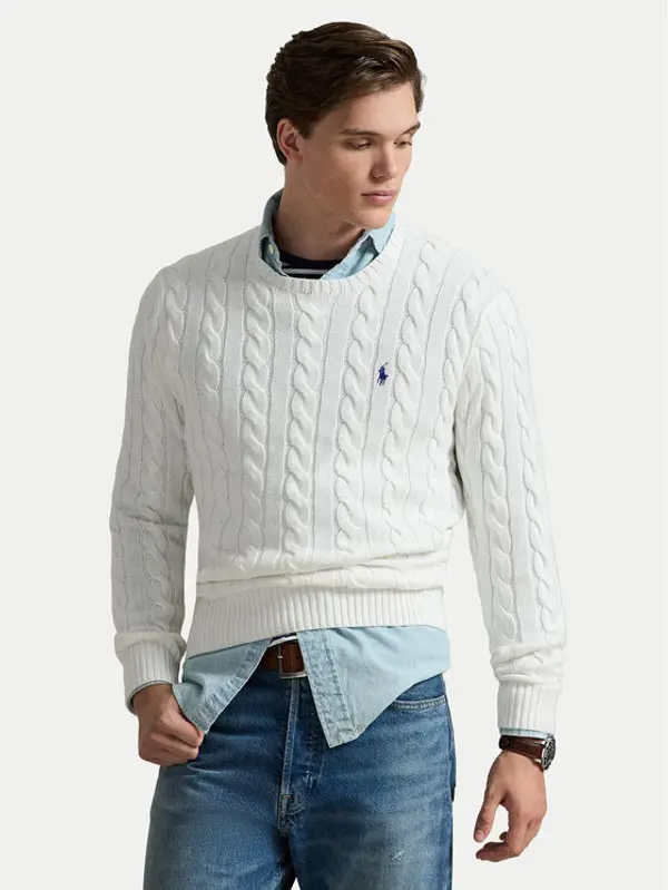 Polo Ralph Lauren Polo Ralph Lauren Džemper 710775885033 Bijela Regular Fit