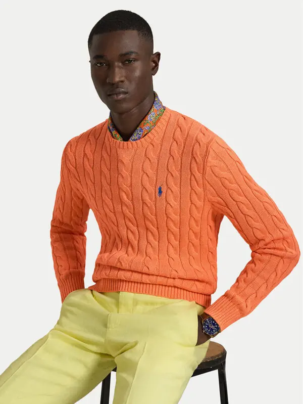 Polo Ralph Lauren Polo Ralph Lauren Džemper 710775885529 Tamno narančasta Regular Fit