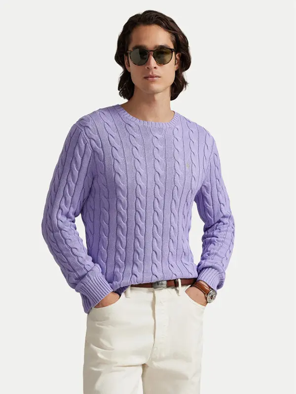 Polo Ralph Lauren Polo Ralph Lauren Džemper 710775885531 Svijetlo ljubičasta Regular Fit