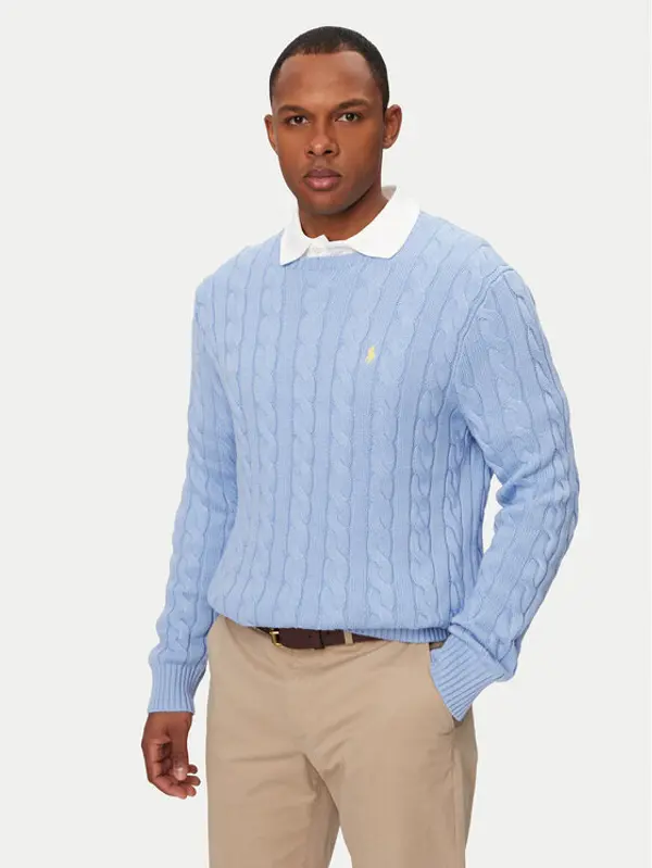 Polo Ralph Lauren Polo Ralph Lauren Džemper 710775885535 Svijetloplava Regular Fit