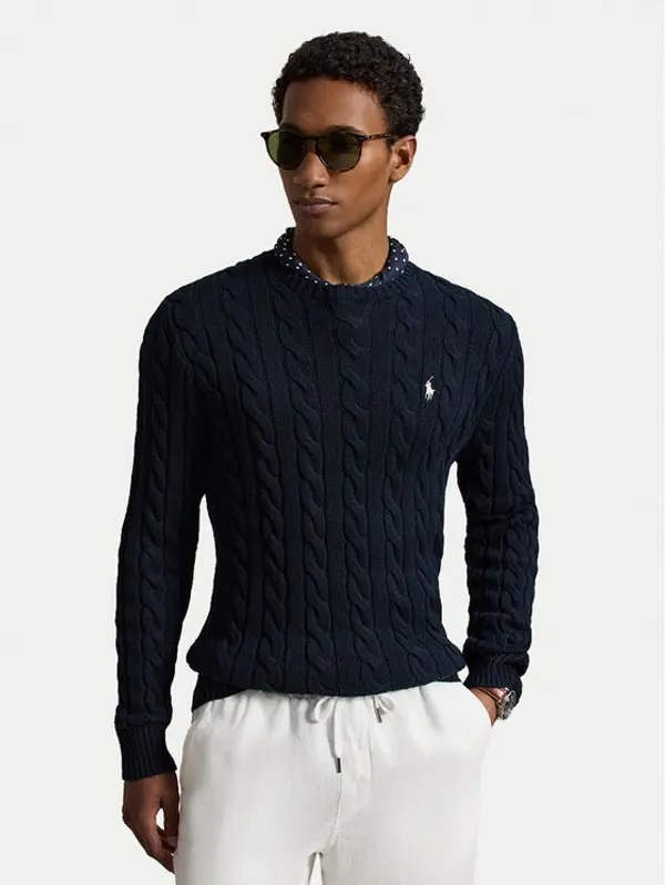 Polo Ralph Lauren Polo Ralph Lauren Džemper 710775885555 Tamnoplava Regular Fit