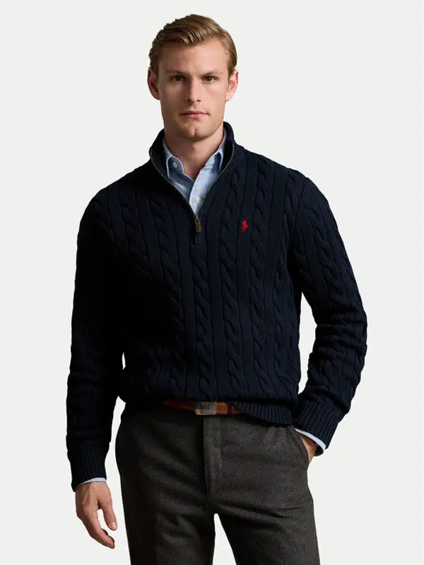 Polo Ralph Lauren Polo Ralph Lauren Džemper 710810841001 Tamnoplava Regular Fit