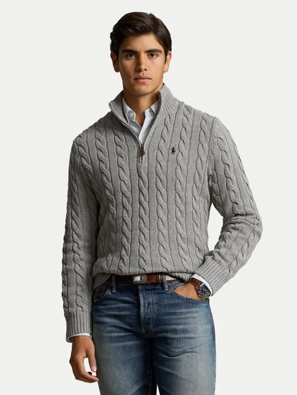 Polo Ralph Lauren Polo Ralph Lauren Džemper 710810841002 Siva Regular Fit