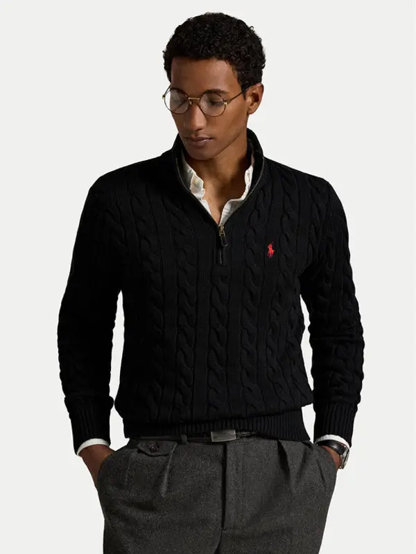 Polo Ralph Lauren Polo Ralph Lauren Džemper 710810841006 Crna Regular Fit