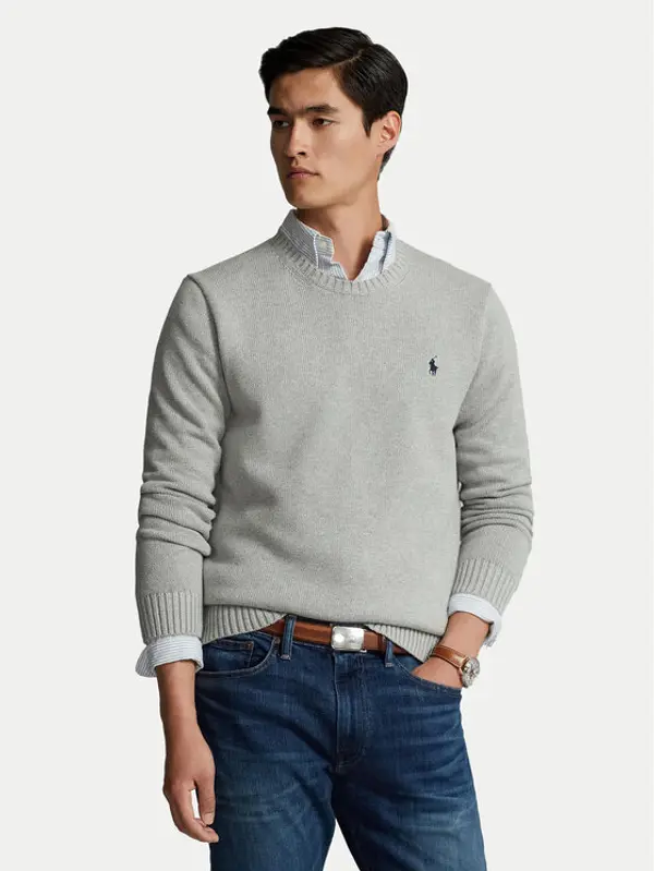 Polo Ralph Lauren Polo Ralph Lauren Džemper 710810846004 Siva Regular Fit