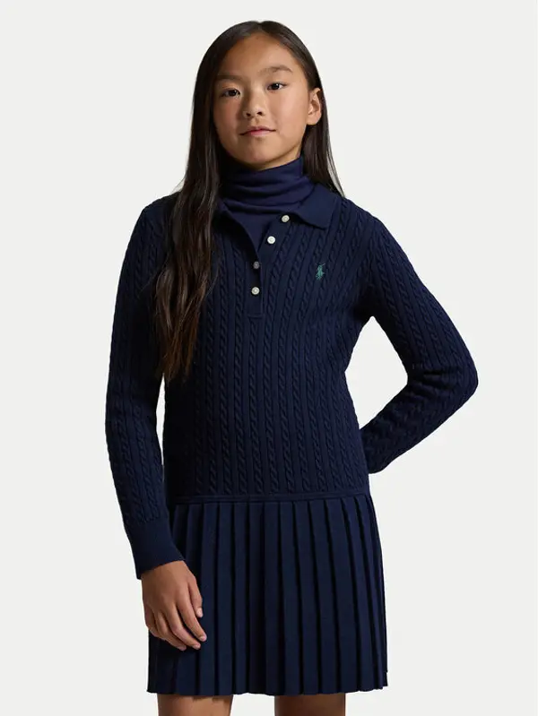 Polo Ralph Lauren Polo Ralph Lauren Džemper haljina 313978841001 Tamnoplava Regular Fit