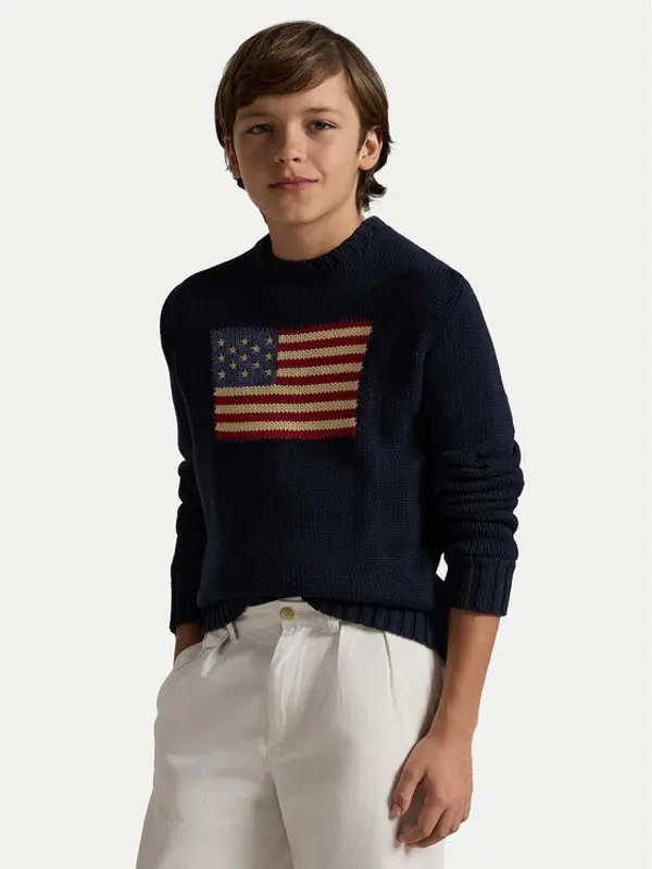 Polo Ralph Lauren Polo Ralph Lauren Džemper Hunter 323668285001 Tamnoplava Regular Fit