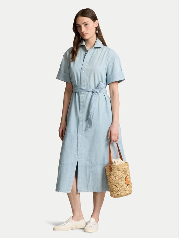 Polo Ralph Lauren Polo Ralph Lauren Haljina košulja 211935155001 Svijetloplava Regular Fit