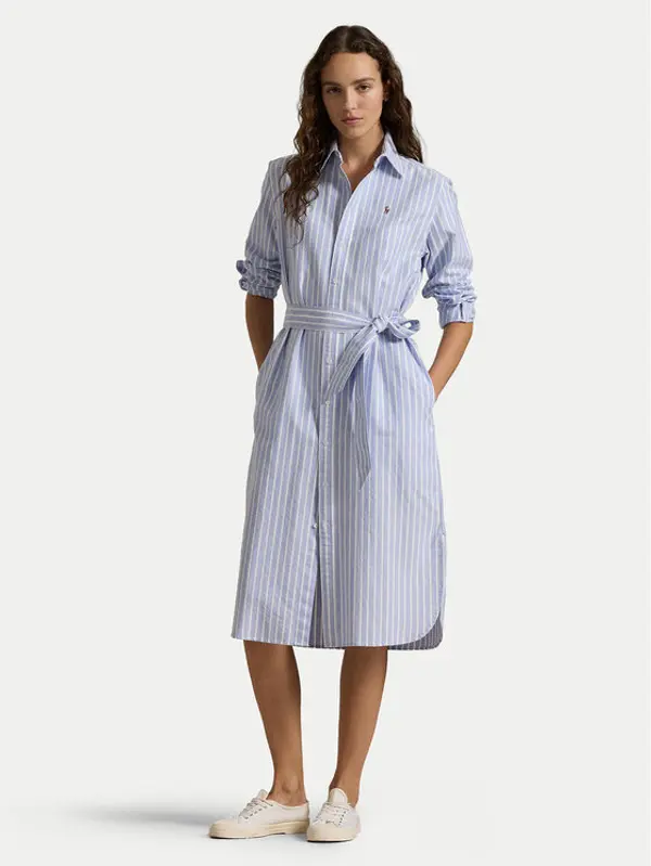 Polo Ralph Lauren Polo Ralph Lauren Haljina košulja 211959901001 Svijetloplava Regular Fit