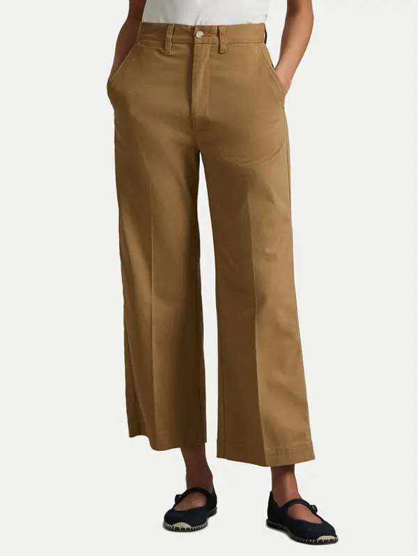 Polo Ralph Lauren Polo Ralph Lauren Hlače 211873988001 Bež Wide Leg