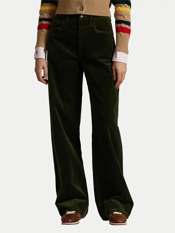 Polo Ralph Lauren Polo Ralph Lauren Hlače 211A87463001 Zelena Wide Leg