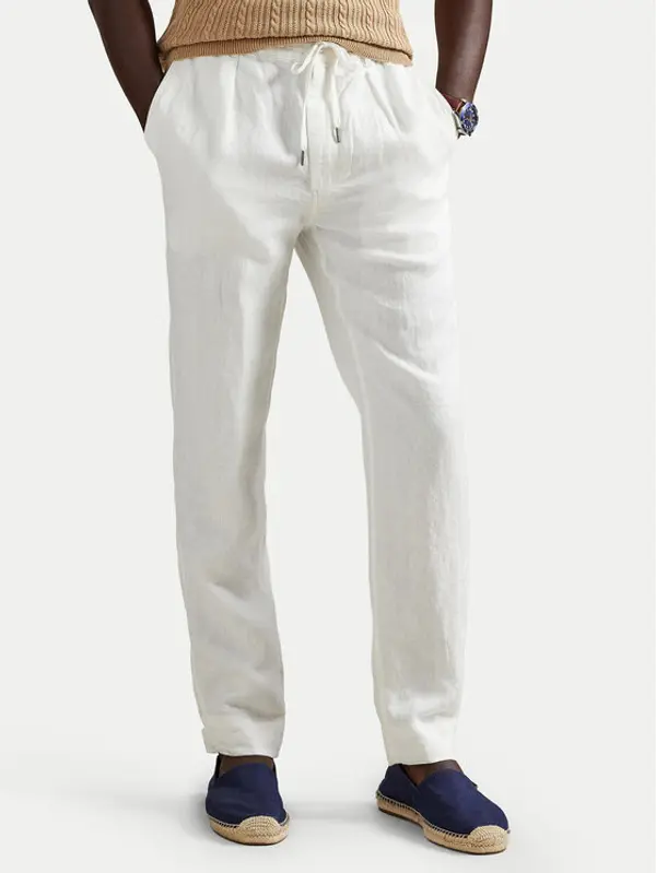Polo Ralph Lauren Polo Ralph Lauren Hlače 710940611008 Bijela Tapered Fit