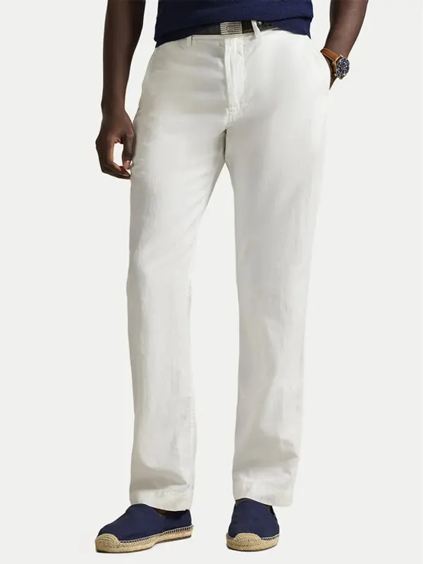 Polo Ralph Lauren Polo Ralph Lauren Hlače 710A13235004 Bijela Classic Fit