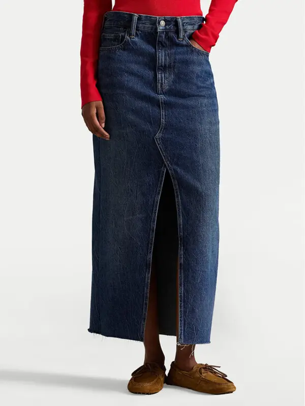 Polo Ralph Lauren Polo Ralph Lauren Jeans suknja 211A95501001 Tamnoplava Regular Fit