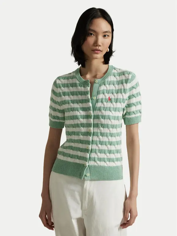 Polo Ralph Lauren Polo Ralph Lauren Kardigan 211965757001 Zelena Slim Fit