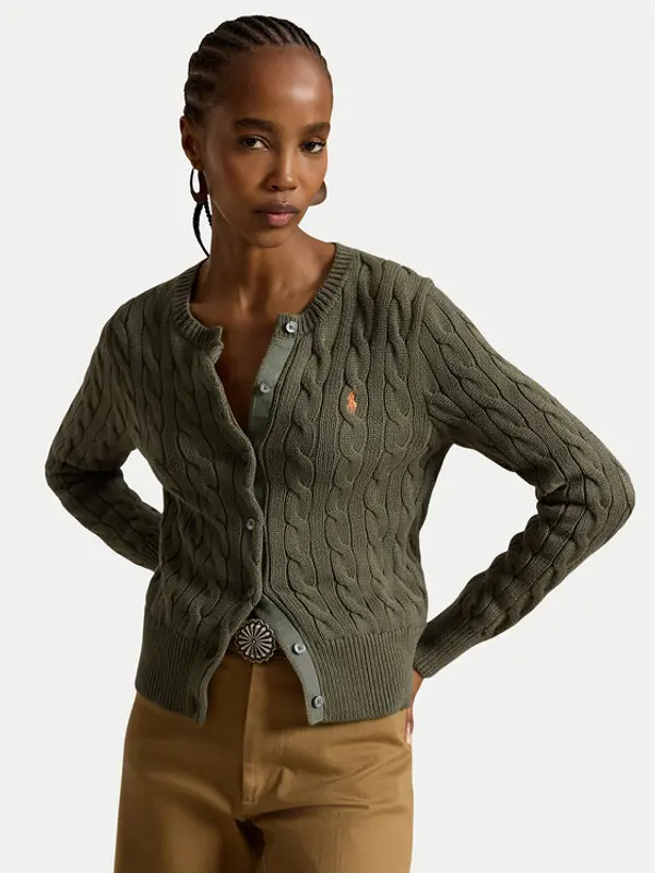 Polo Ralph Lauren Polo Ralph Lauren Kardigan 211971868512 Zelena Regular Fit