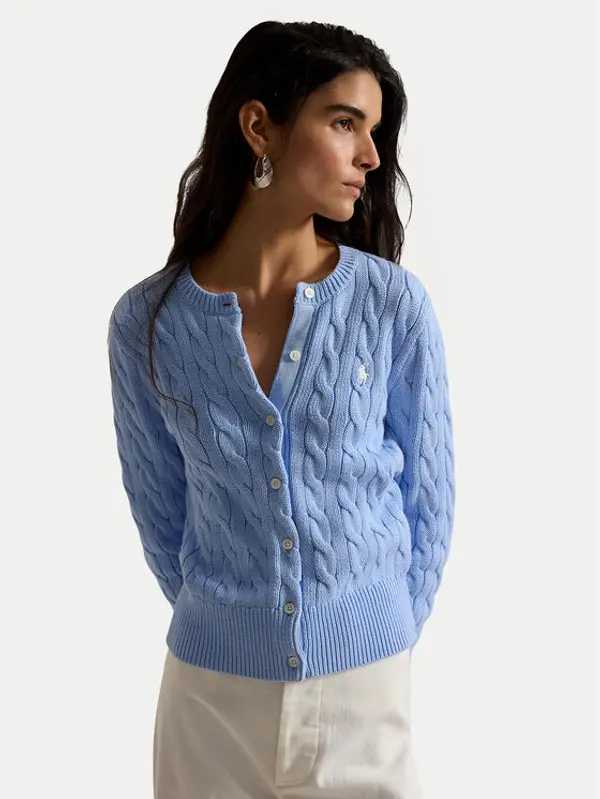 Polo Ralph Lauren Polo Ralph Lauren Kardigan 211971868513 Svijetlo plava Slim Fit