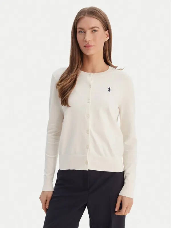 Polo Ralph Lauren Polo Ralph Lauren Kardigan 211971871003 Écru Slim Fit