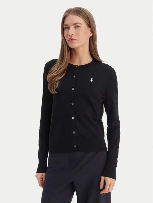 Polo Ralph Lauren Polo Ralph Lauren Kardigan 211971871005 Crna Slim Fit