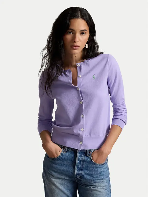Polo Ralph Lauren Polo Ralph Lauren Kardigan 211971871505 Svijetlo ljubičasta Regular Fit