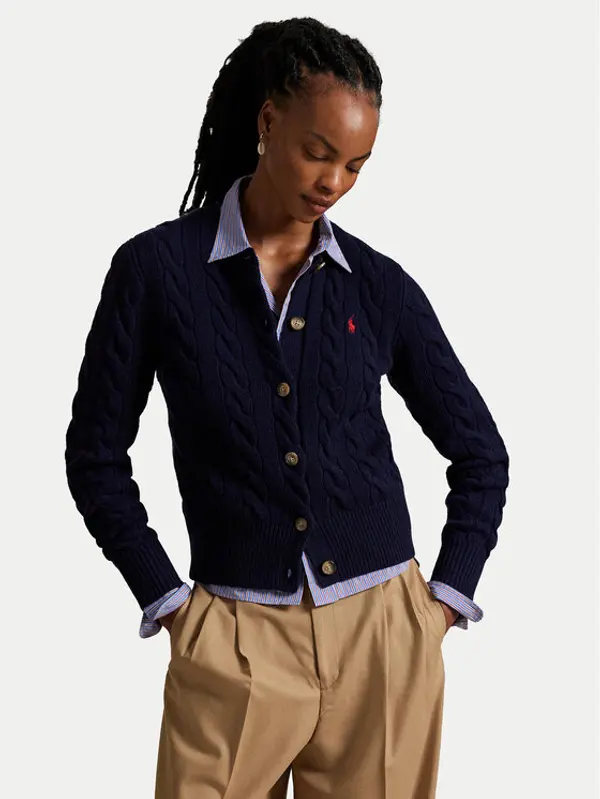 Polo Ralph Lauren Polo Ralph Lauren Kardigan 211972104004 Tamnoplava Slim Fit