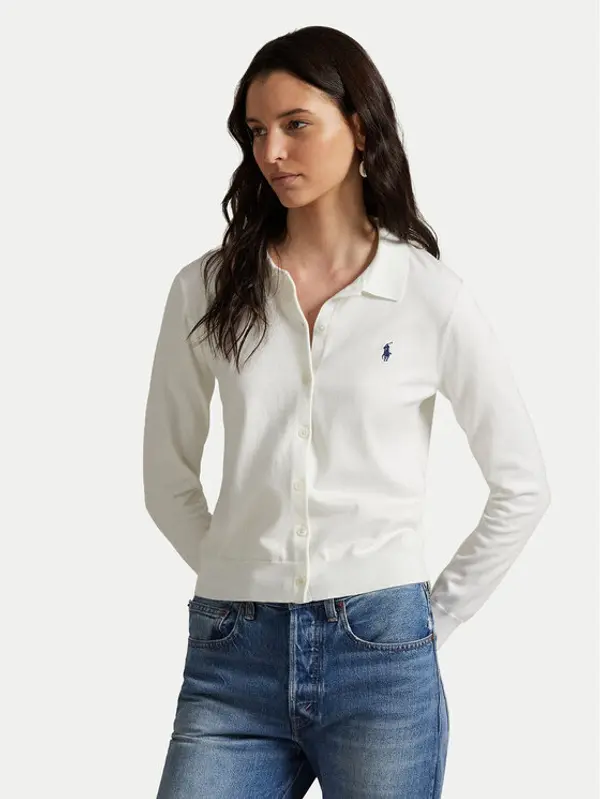 Polo Ralph Lauren Polo Ralph Lauren Kardigan 211972110002 Bijela Slim Fit