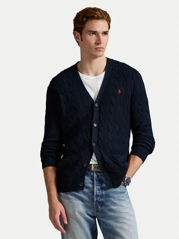 Polo Ralph Lauren Polo Ralph Lauren Kardigan 710890548004 Tamnoplava Regular Fit