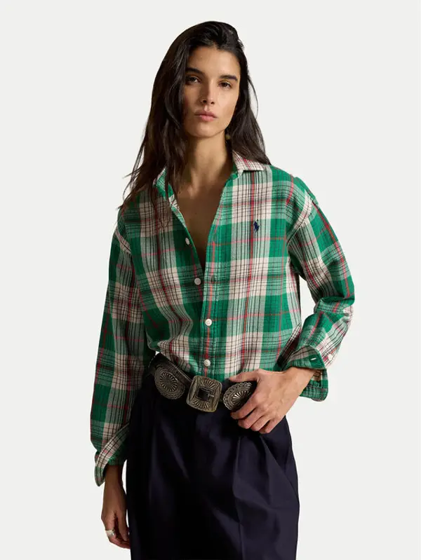 Polo Ralph Lauren Polo Ralph Lauren Košulja 211971515503 Zelena Relaxed Fit