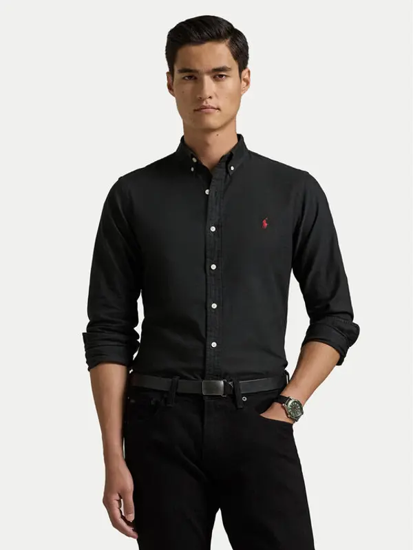 Polo Ralph Lauren Polo Ralph Lauren Košulja 710767828001 Crna Slim Fit