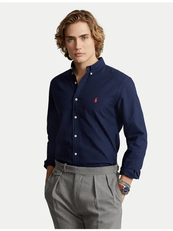 Polo Ralph Lauren Polo Ralph Lauren Košulja 710767828003 Tamnoplava Slim Fit
