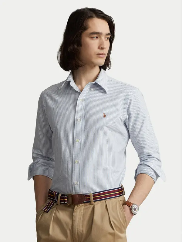 Polo Ralph Lauren Polo Ralph Lauren Košulja 710792041004 Svijetloplava Custom Fit